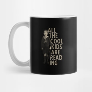All The Cool Kids Are Reading Retro Style Mug
